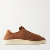 Shearling-Lined Suede Sneakers