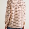 Printed Silk Crepe de Chine Shirt - BK Printed Silk Crepe de Chine Shirt - BK