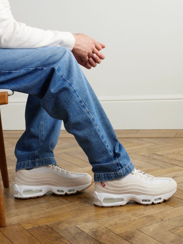 + Levi's Air Max 95 Mesh-Trimmed Denim Sneakers - OU + Levi's Air Max 95 Mesh-Trimmed Denim Sneakers - OU