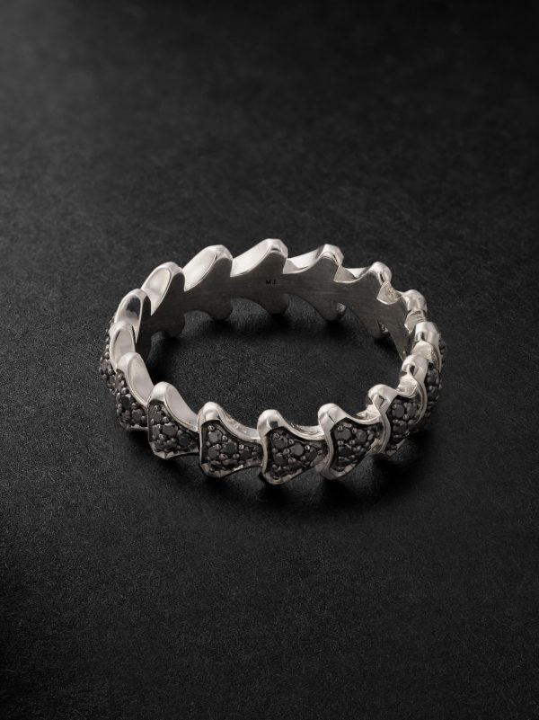 Armory Sterling Silver Diamond Ring - BK Armory Sterling Silver Diamond Ring - BK