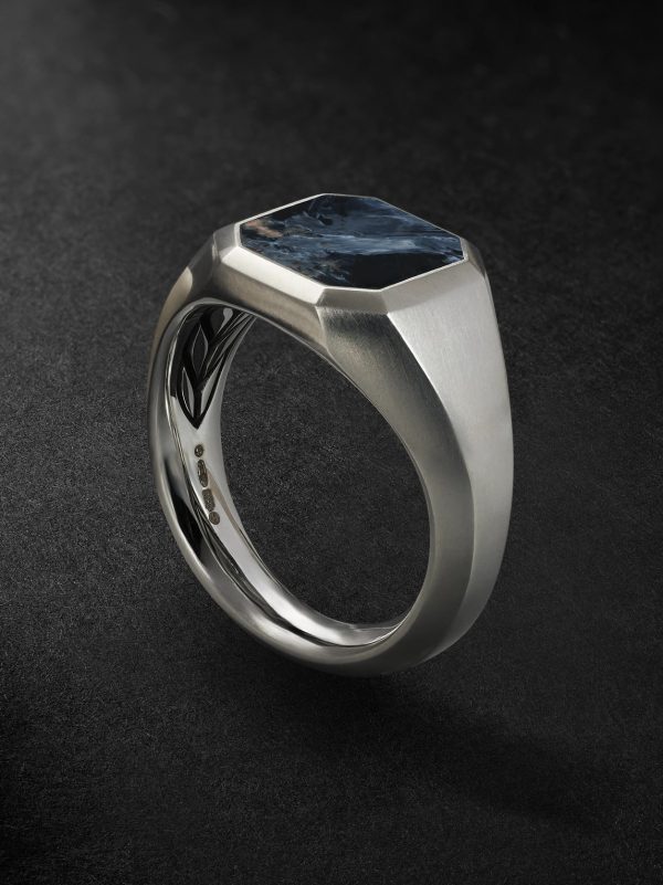 Streamline® Sterling Silver Pietersite Signet Ring Streamline® Sterling Silver Pietersite Signet Ring