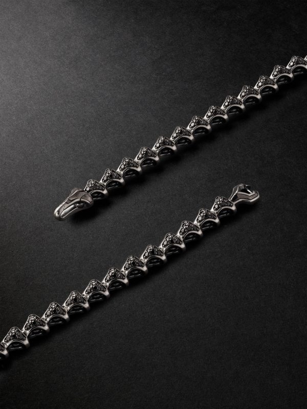 Armory Sterling Silver Diamond Necklace - BK Armory Sterling Silver Diamond Necklace - BK