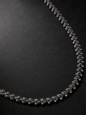 Armory Sterling Silver Diamond Necklace