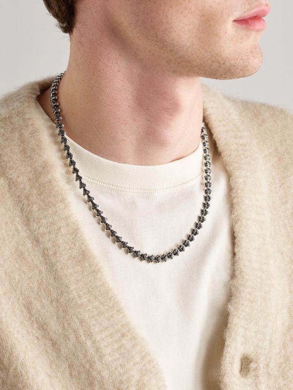 Armory Sterling Silver Diamond Necklace - OU Armory Sterling Silver Diamond Necklace - OU