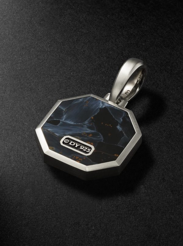 Sterling Silver Pietersite Pendant - BK Sterling Silver Pietersite Pendant - BK