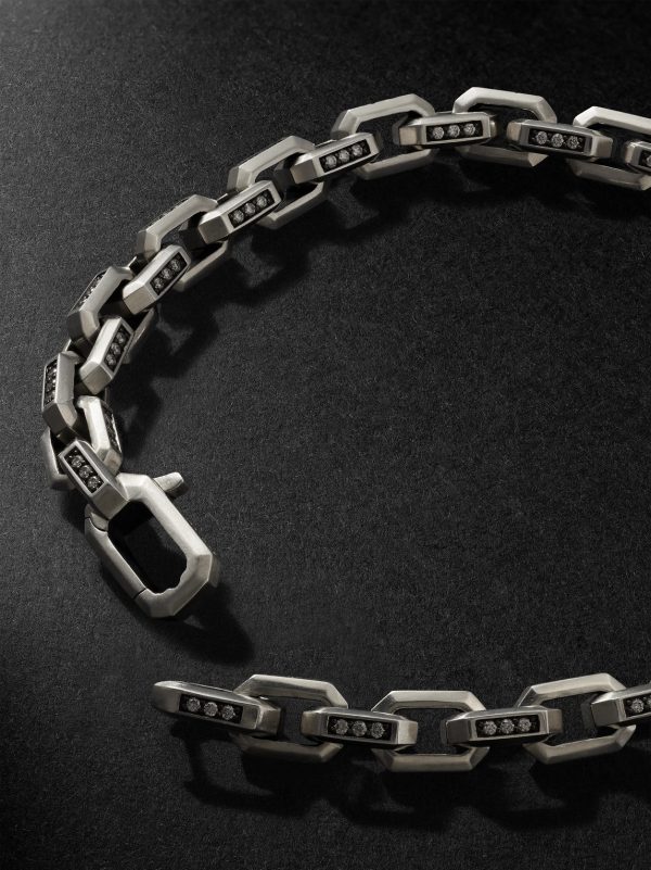 Streamline® Sterling Silver Diamond Chain Bracelet - BK