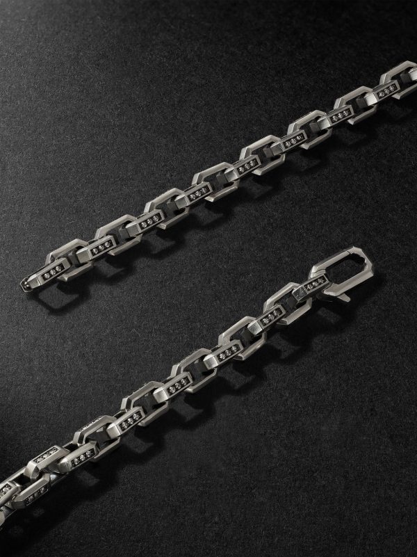 Streamline® Sterling Silver Diamond Chain Necklace - BK Streamline® Sterling Silver Diamond Chain Necklace - BK