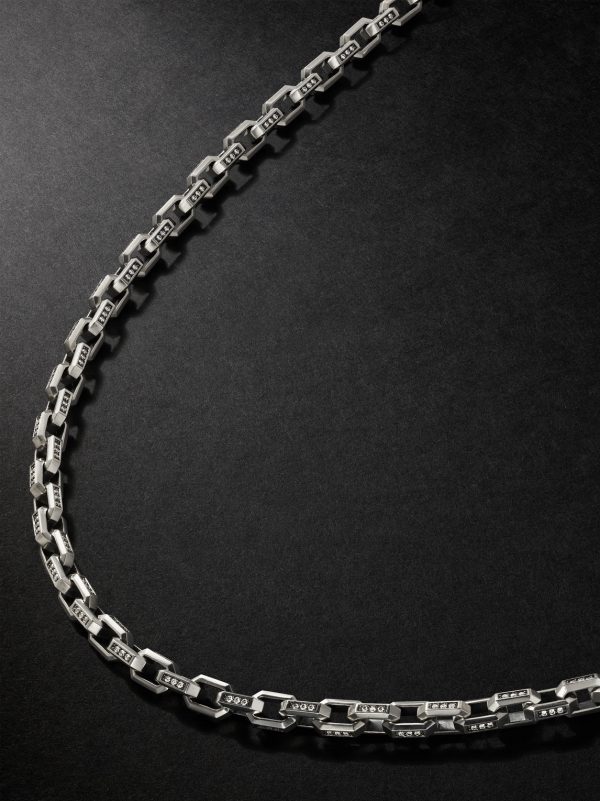 Streamline® Sterling Silver Diamond Chain Necklace Streamline® Sterling Silver Diamond Chain Necklace