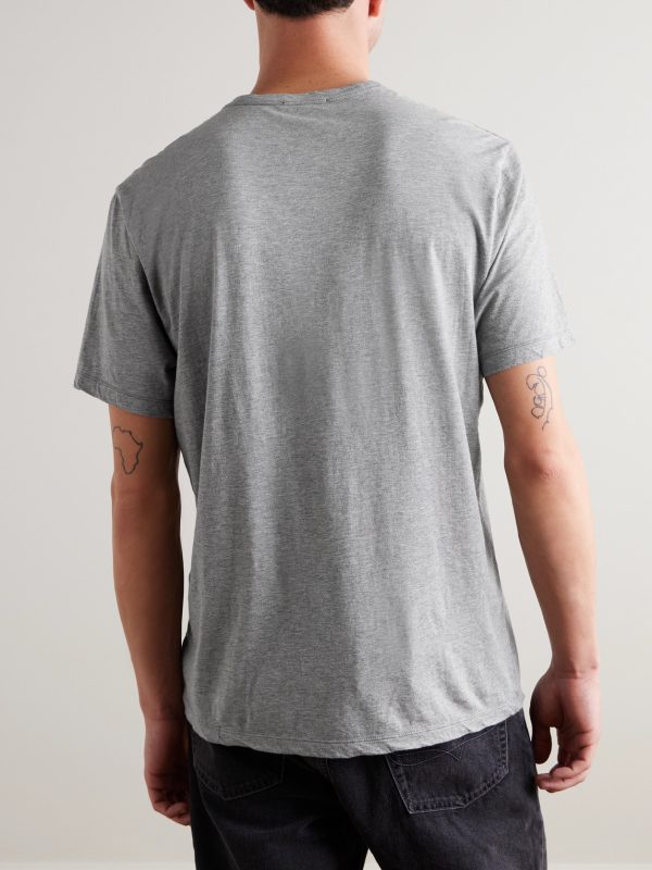 Luxe Lotus Slim-Fit Cotton-Jersey T-Shirt - BK Luxe Lotus Slim-Fit Cotton-Jersey T-Shirt - BK