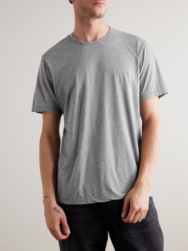 Luxe Lotus Slim-Fit Cotton-Jersey T-Shirt - FR Luxe Lotus Slim-Fit Cotton-Jersey T-Shirt - FR