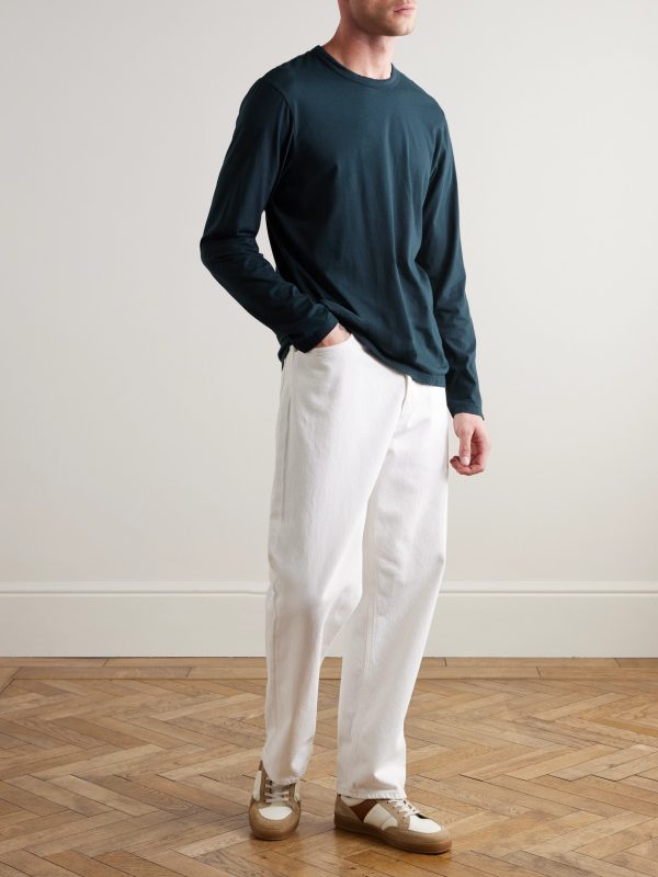 Lotus Slim-Fit Cotton-Jersey T-Shirt - OU Lotus Slim-Fit Cotton-Jersey T-Shirt - OU