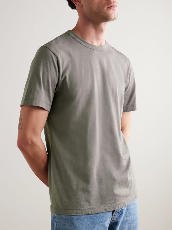 Lotus Brushed Cotton-Jersey T-Shirt - FR Lotus Brushed Cotton-Jersey T-Shirt - FR