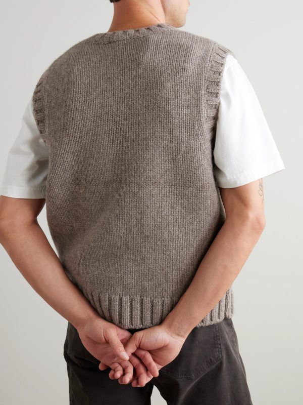 Yak and Merino Wool-Blend Sweater Vest - BK Yak and Merino Wool-Blend Sweater Vest - BK