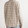 Checked Wool-Blend Flannel Overshirt - BK Checked Wool-Blend Flannel Overshirt - BK