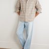 Checked Wool-Blend Flannel Overshirt - OU Checked Wool-Blend Flannel Overshirt - OU