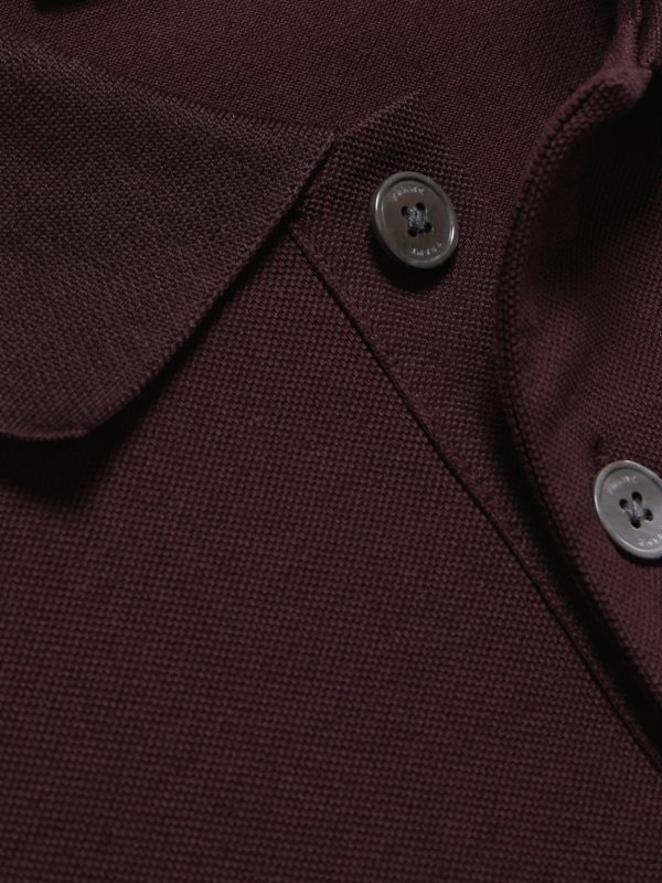 Mercerised Cotton-Piqué Polo Shirt - CU