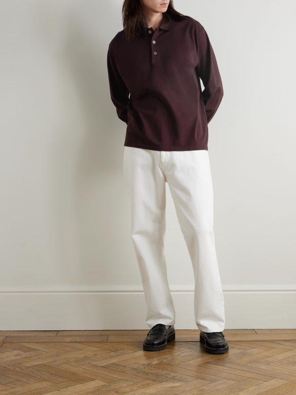 Mercerised Cotton-Piqué Polo Shirt - OU