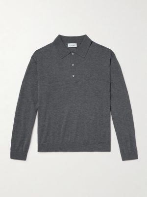 Cashmere and Wool-Blend Polo Shirt Cashmere and Wool-Blend Polo Shirt