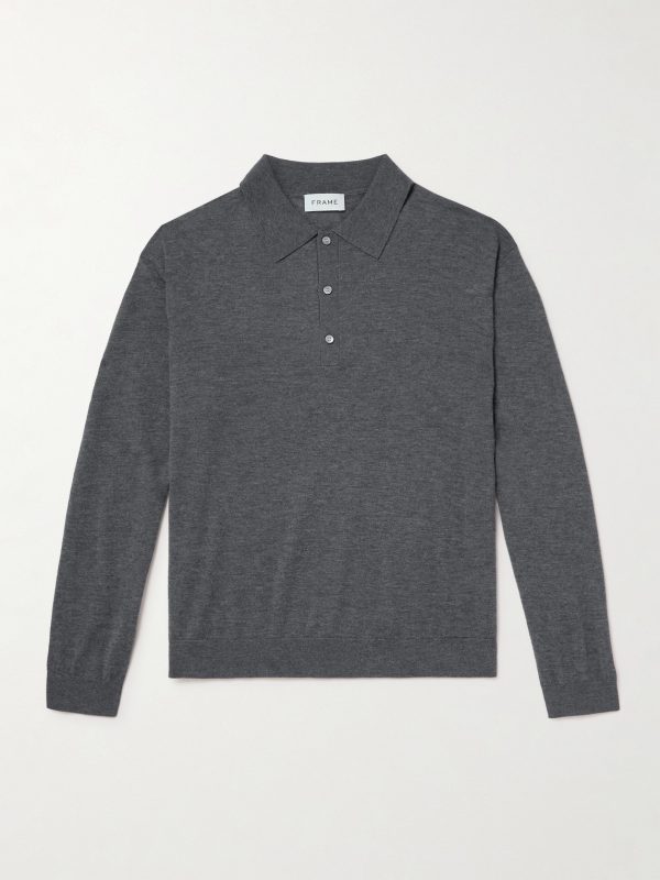 Cashmere and Wool-Blend Polo Shirt