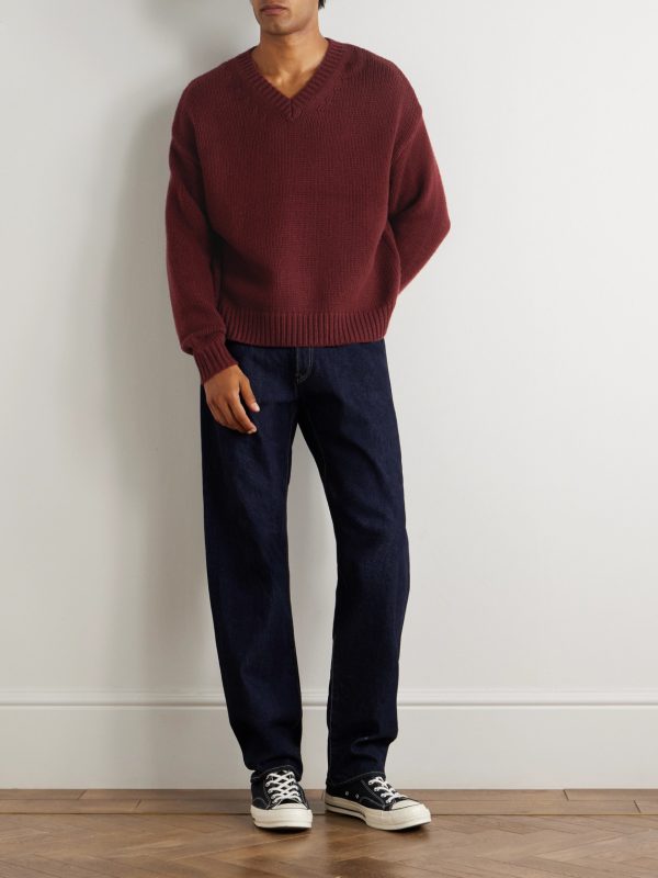 Oversized Wool and Cashmere-Blend Sweater - OU Oversized Wool and Cashmere-Blend Sweater - OU