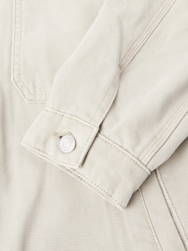 Suede-Trimmed Cotton-Canvas Jacket - E1 Suede-Trimmed Cotton-Canvas Jacket - E1