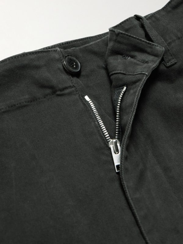 Straight-Leg Cotton-Blend Twill Chinos - E1 Straight-Leg Cotton-Blend Twill Chinos - E1