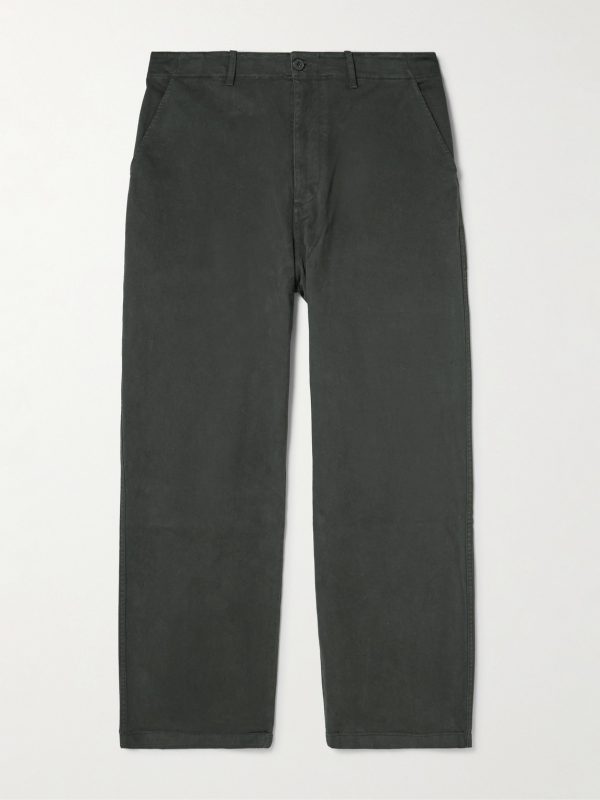Straight-Leg Cotton-Blend Twill Chinos Straight-Leg Cotton-Blend Twill Chinos