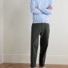Straight-Leg Cotton-Blend Twill Chinos - OU Straight-Leg Cotton-Blend Twill Chinos - OU