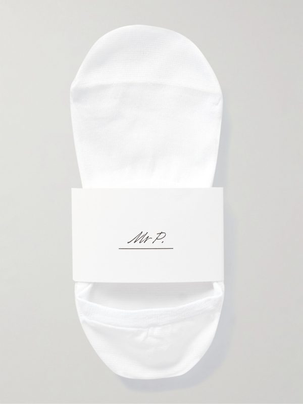 Three-Pack No-Show Cotton-Blend Socks - E1 Three-Pack No-Show Cotton-Blend Socks - E1