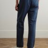 Mike Straight-Leg Organic Cotton and Linen-Blend Twill Trousers - BK Mike Straight-Leg Organic Cotton and Linen-Blend Twill Trousers - BK