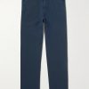 Mike Straight-Leg Organic Cotton and Linen-Blend Twill Trousers Mike Straight-Leg Organic Cotton and Linen-Blend Twill Trousers