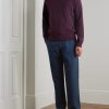 Mike Straight-Leg Organic Cotton and Linen-Blend Twill Trousers - OU Mike Straight-Leg Organic Cotton and Linen-Blend Twill Trousers - OU