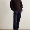 Tarek Ribbed Merino Wool Half-Zip Sweater - OU Tarek Ribbed Merino Wool Half-Zip Sweater - OU