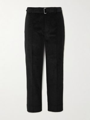 Hoche Belted Straight-Leg Cotton-Blend Corduroy Trousers Hoche Belted Straight-Leg Cotton-Blend Corduroy Trousers