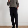 Hoche Belted Straight-Leg Cotton-Blend Corduroy Trousers - OU Hoche Belted Straight-Leg Cotton-Blend Corduroy Trousers - OU