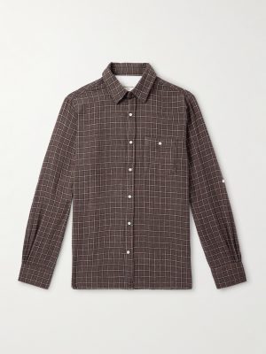 Younes Checked Cotton-Flannel Shirt Younes Checked Cotton-Flannel Shirt