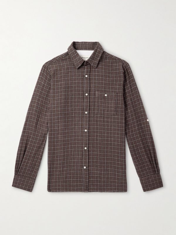 Younes Checked Cotton-Flannel Shirt Younes Checked Cotton-Flannel Shirt