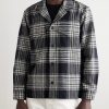 Judas Camp-Collar Checked Cotton-Flannel Overshirt - FR