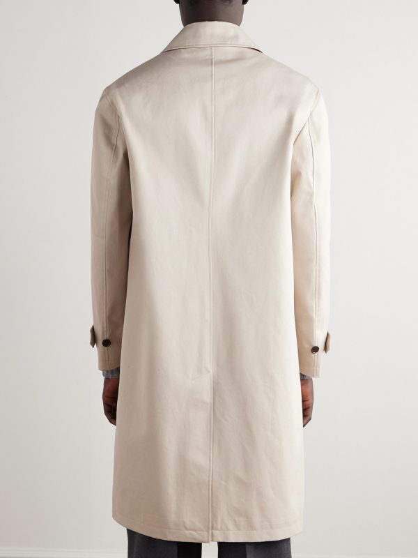 Henrick Cotton-Twill Trench Coat - BK