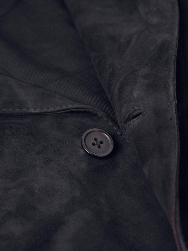 Julien Camp-Collar Suede Overshirt - CU Julien Camp-Collar Suede Overshirt - CU