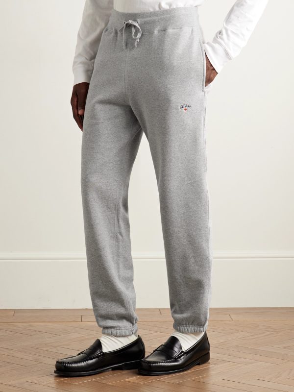 Core Tapered Logo-Embroidered Cotton-Jersey Sweatpants - FR Core Tapered Logo-Embroidered Cotton-Jersey Sweatpants - FR