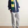 Core Tapered Logo-Embroidered Cotton-Jersey Sweatpants - OU Core Tapered Logo-Embroidered Cotton-Jersey Sweatpants - OU