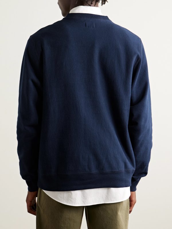 Logo-Embroidered Cotton-Jersey Sweatshirt - BK Logo-Embroidered Cotton-Jersey Sweatshirt - BK