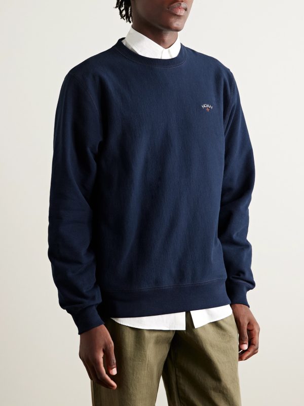 Logo-Embroidered Cotton-Jersey Sweatshirt - FR Logo-Embroidered Cotton-Jersey Sweatshirt - FR