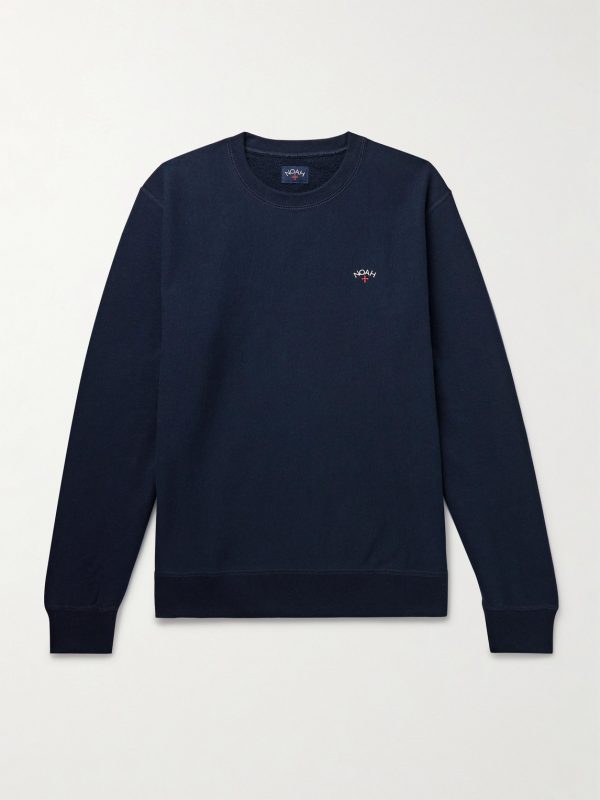Logo-Embroidered Cotton-Jersey Sweatshirt Logo-Embroidered Cotton-Jersey Sweatshirt
