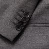 Slim-Fit Double-Breasted Wool Suit Jacket - CU