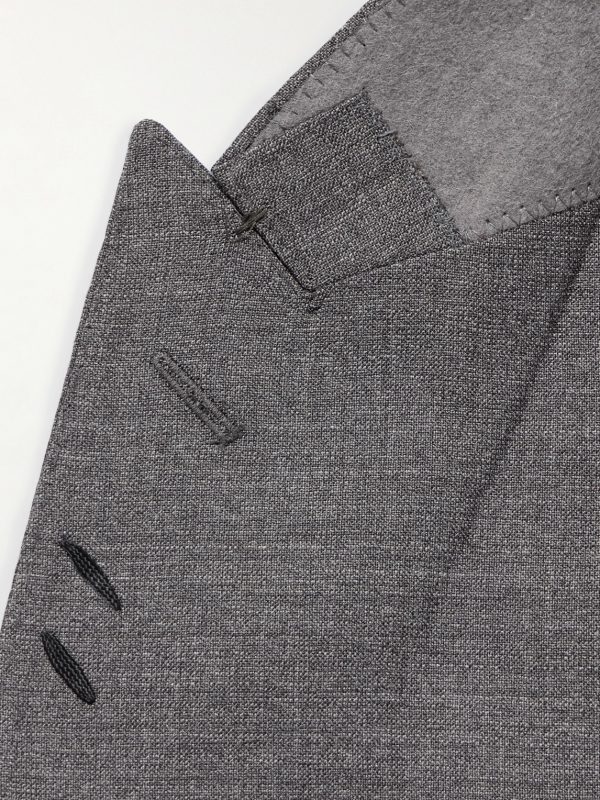 Slim-Fit Double-Breasted Wool Suit Jacket - E1