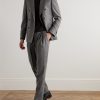 Slim-Fit Double-Breasted Wool Suit Jacket - OU