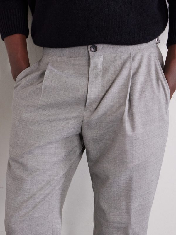 Daniel Tapered Pleated Wool-Flannel Suit Trousers - CU