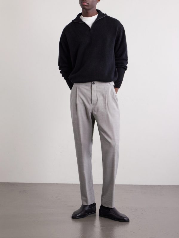 Daniel Tapered Pleated Wool-Flannel Suit Trousers - OU